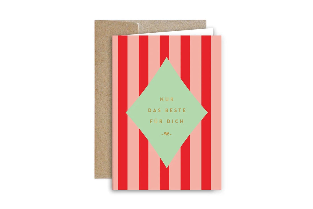 Heimatformat - Klappkarte nur das beste für dich