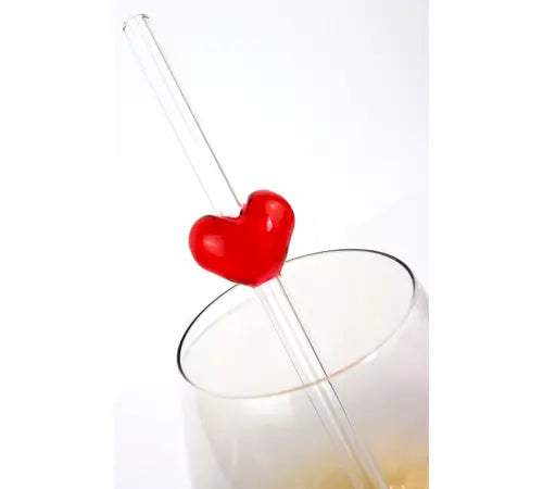 Hoff-Interieur - Glasstrohhalme Herz