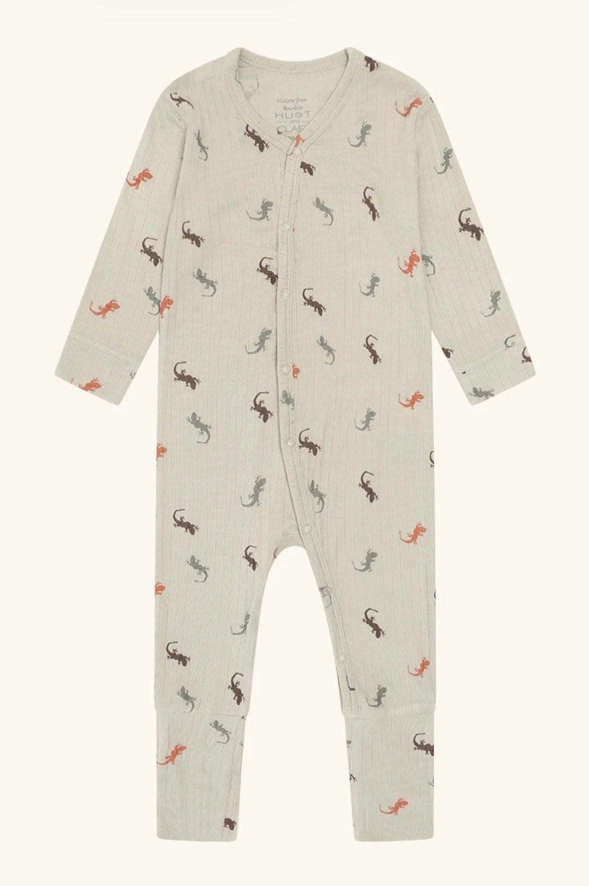 Hust & Claire - Baby Strampler „Lizards“ grün