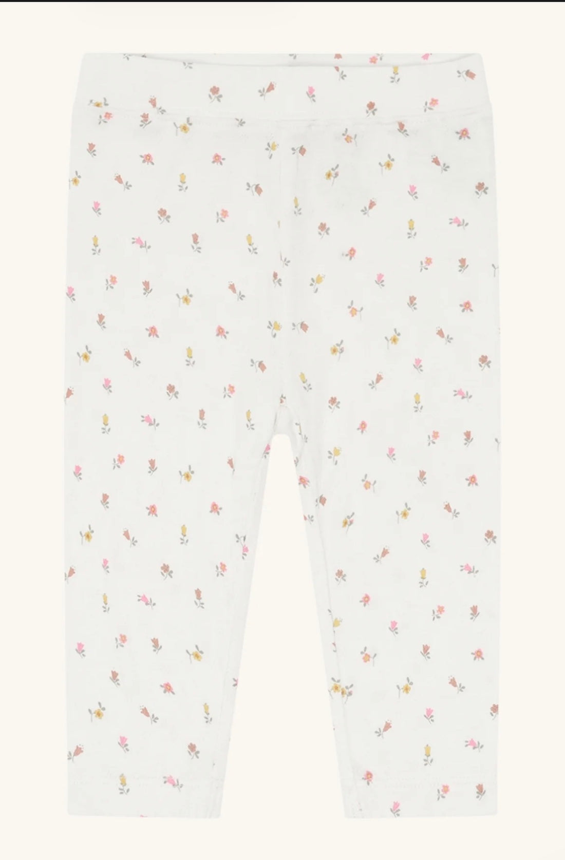 Hust & Claire - Kinder Leggings weiß mit Blümchen