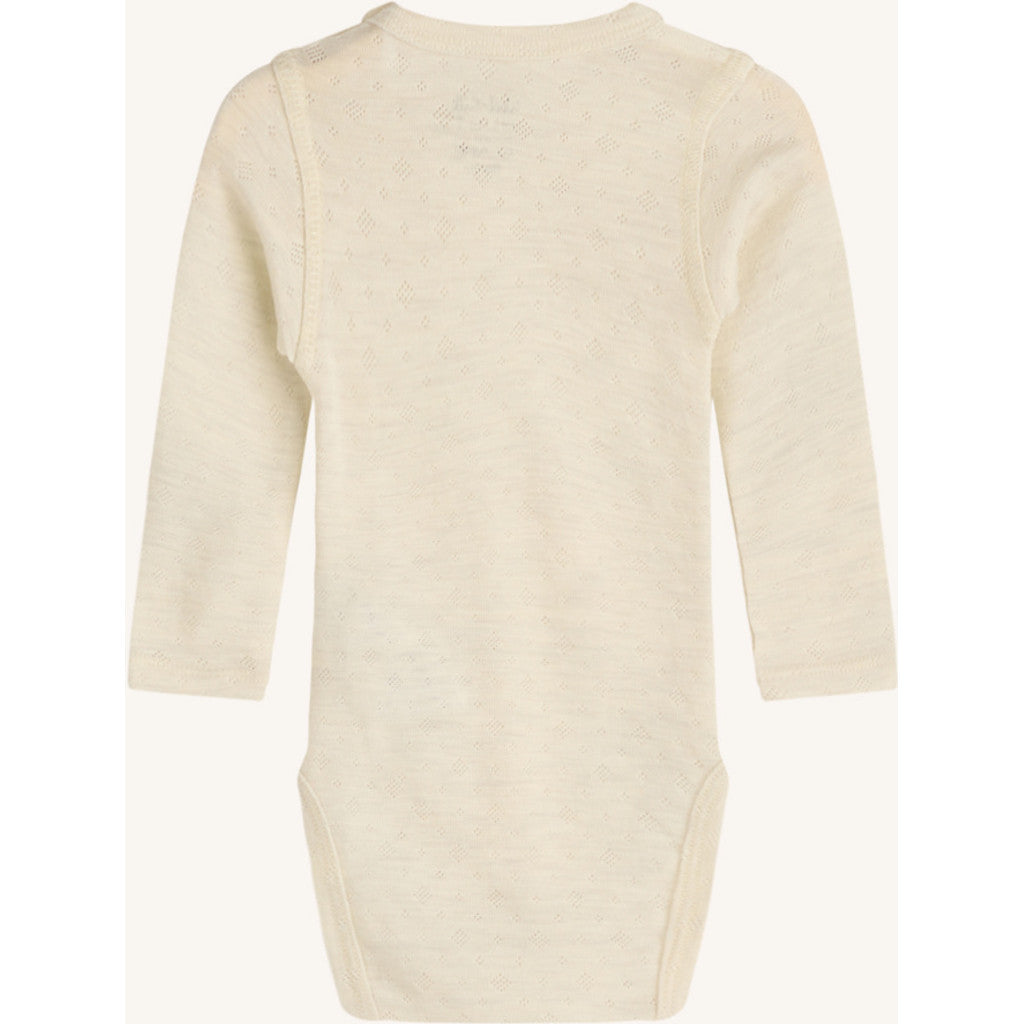 Hust & Claire - Baby Body Wolle/Seide Natur