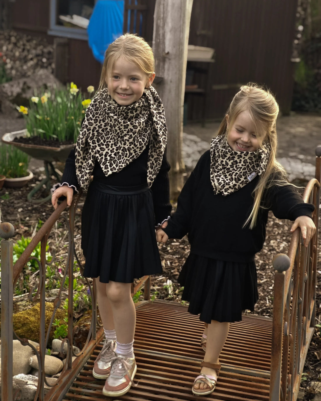 Hutch & Putch - Musselintuch leoprint MINI & ME