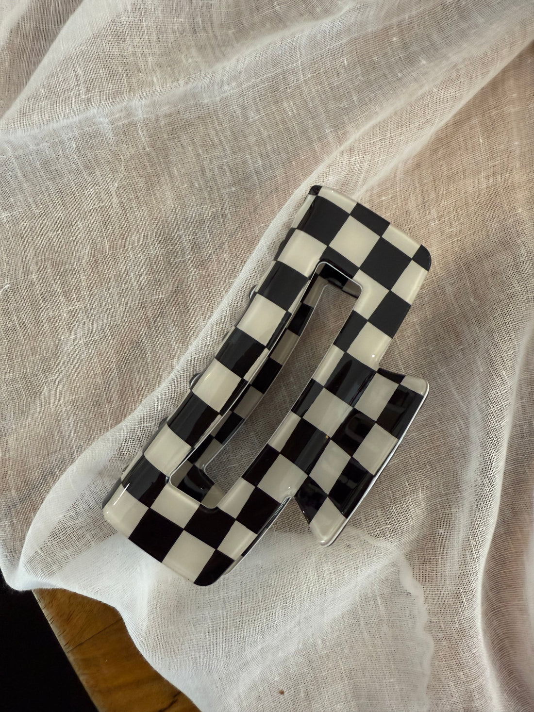 Haarkalmmer-schwarz-kariert