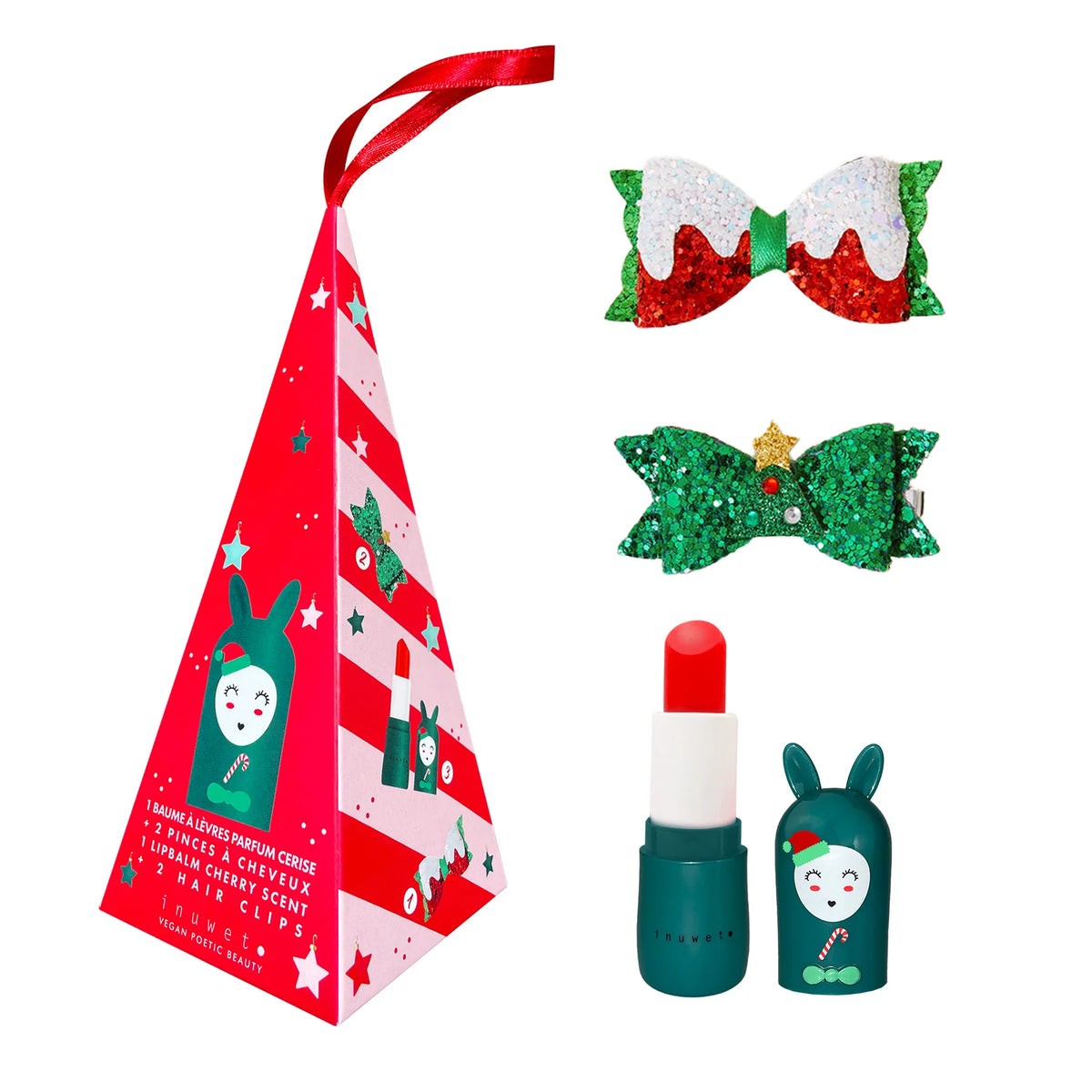 Inuwet - Weihnachtsbox Lippbalm & Haarklammer