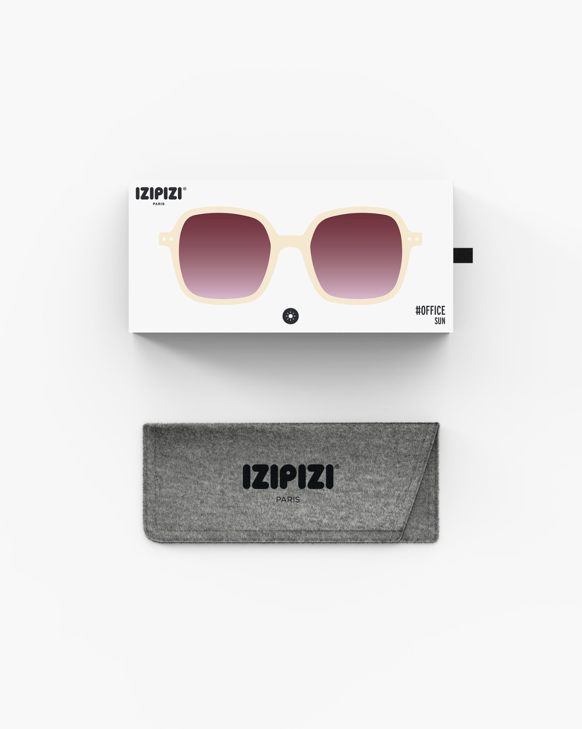 Izipizi - Sonnenbrille für Frauen in beige mit Verpackung