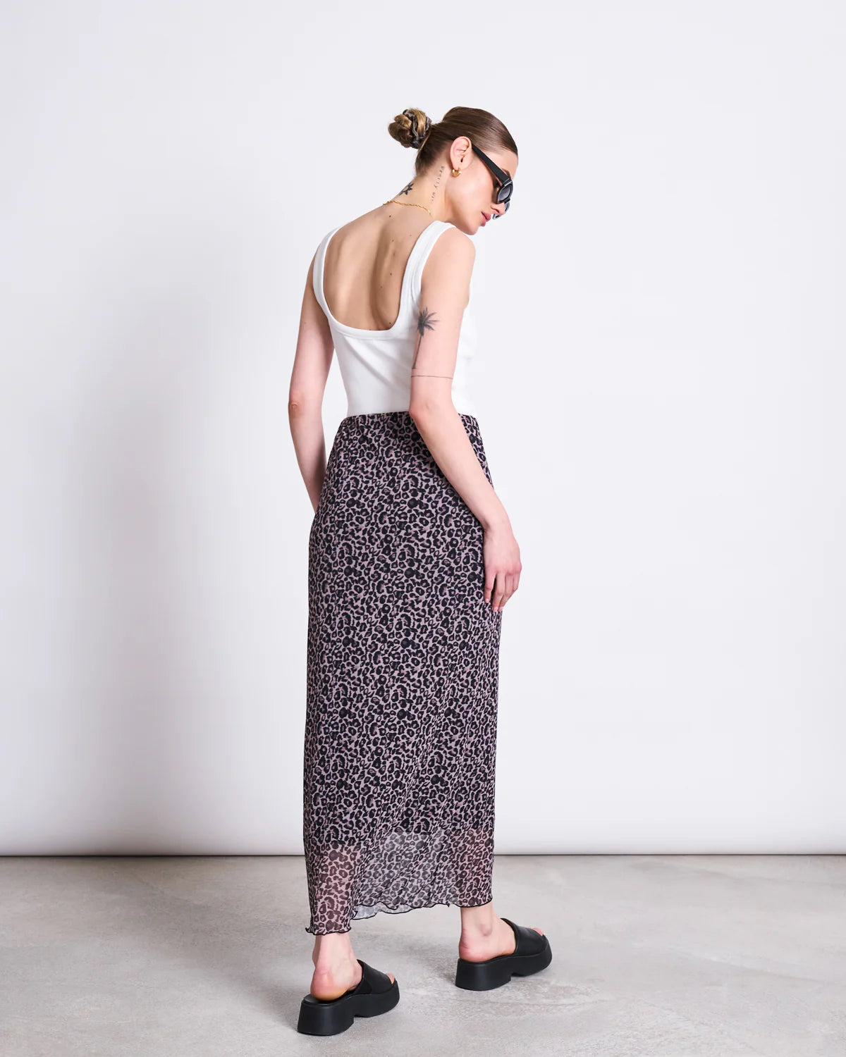 Jan ´n June - Mesh Maxirock Smuk Leoprint
