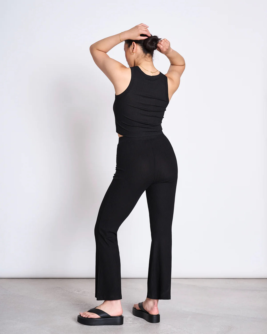 Jan ´n June - schwarze Schlaghose Flared