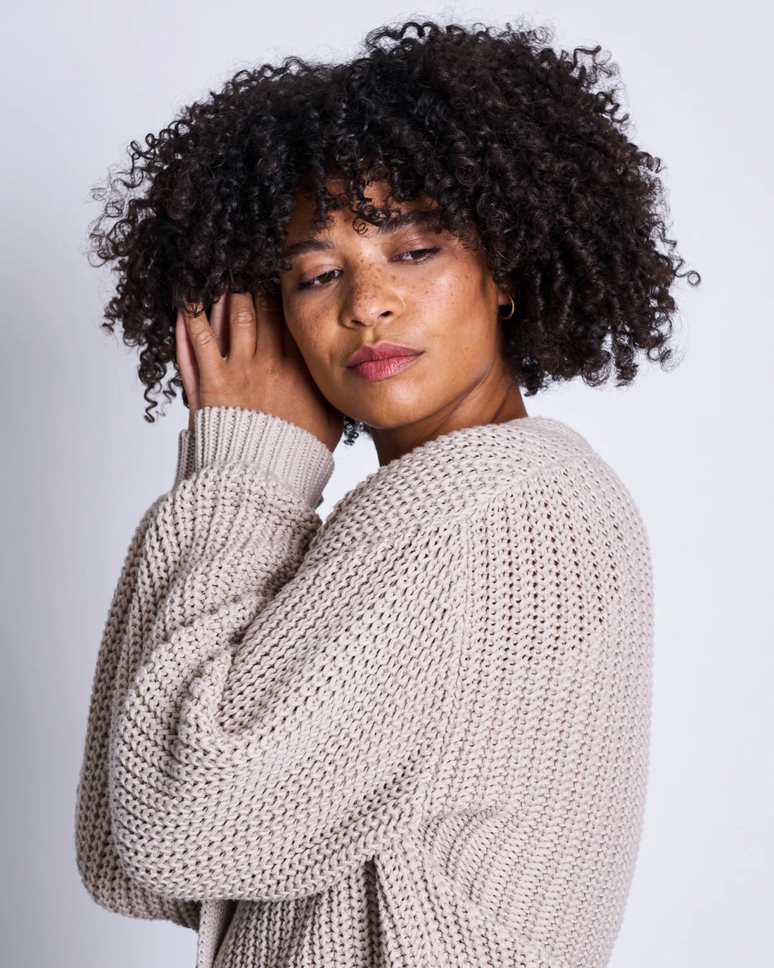 Jan ´n June - Strickjacke Lena beige Baumwolle (Bio)