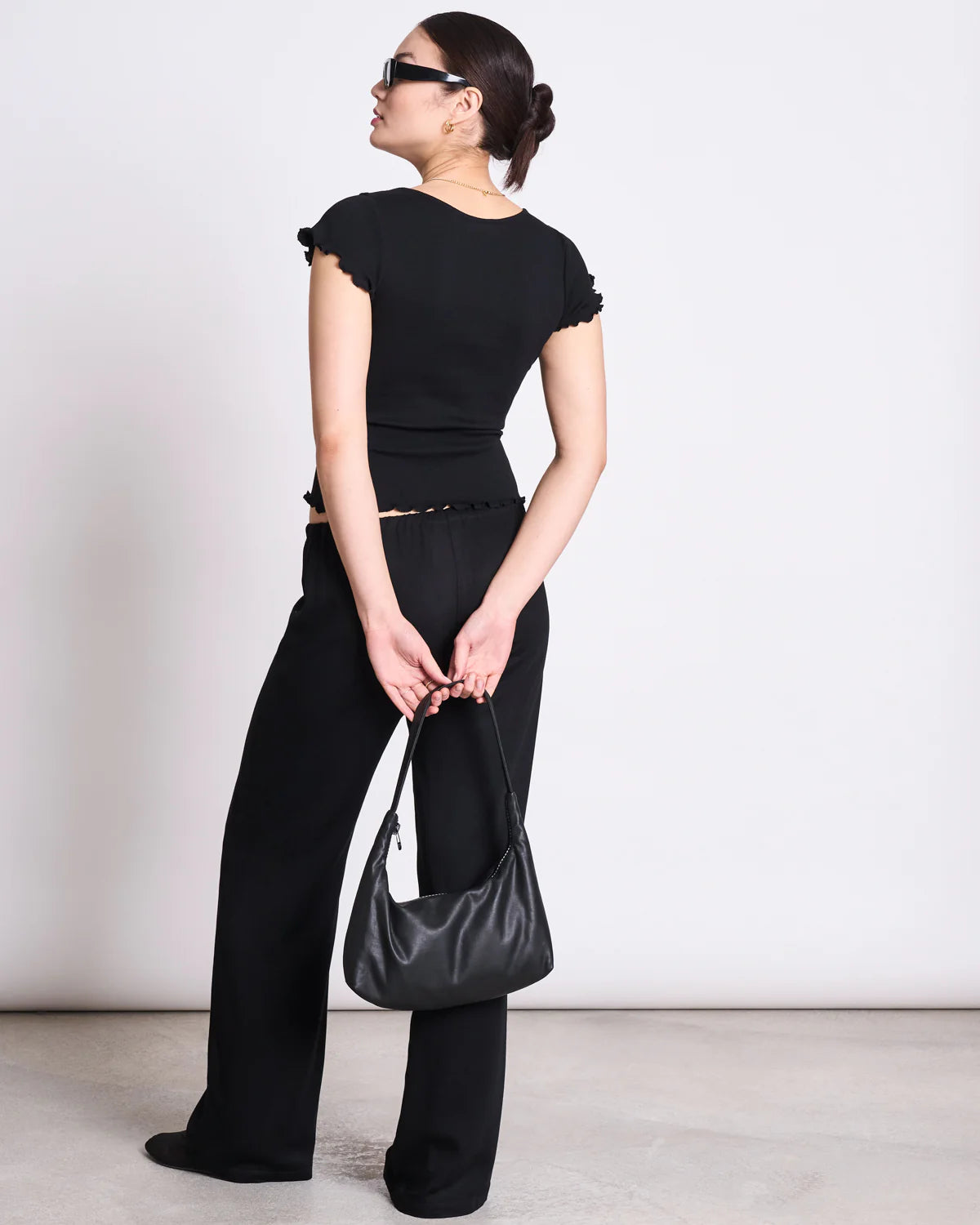 Jan ´n June - Minirib T-Shirt Ren schwarz