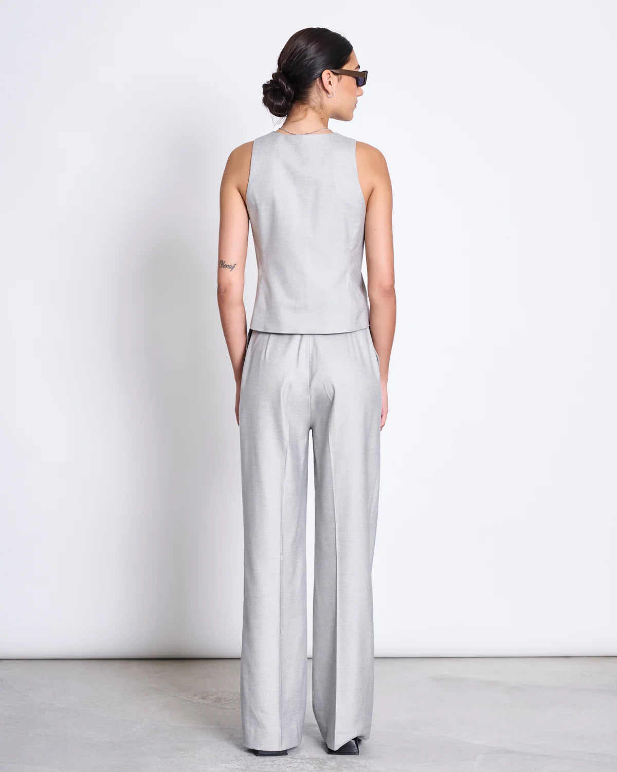 Jan`n June - shellgraue weite Hose Coralie