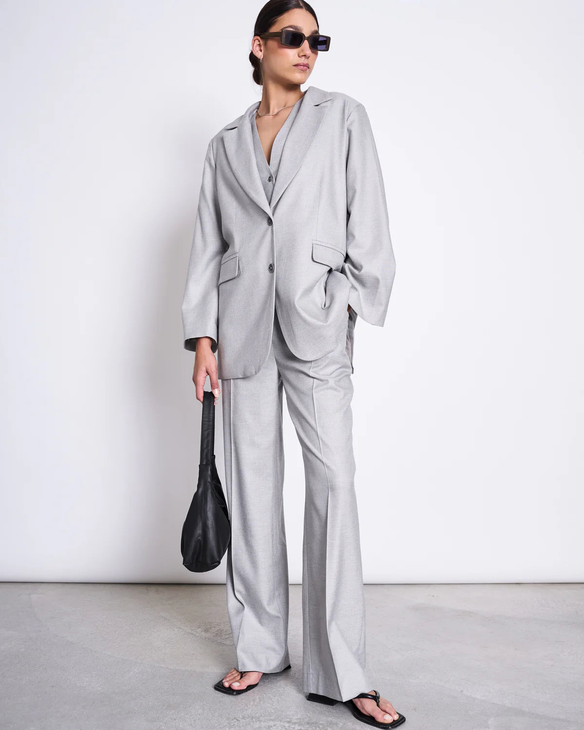 Jan`n June - Damen oversized Blazer Durane hellgrau