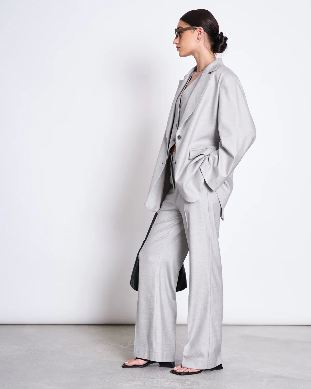 Jan`n June - Damen oversized Blazer Durane hellgrau
