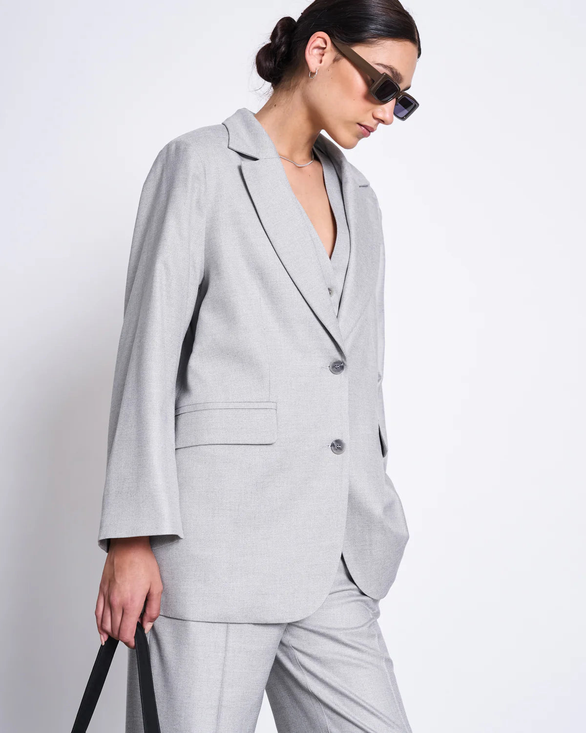 Jan`n June - Damen oversized Blazer Durane hellgrau