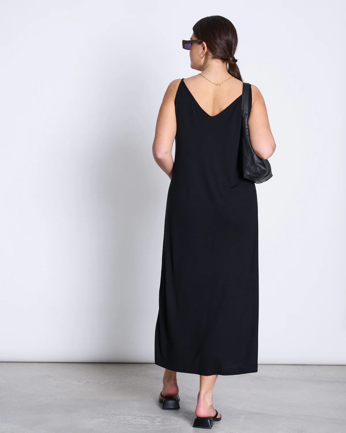 Jan ´n June - Triangle Midi Kleid schwarz