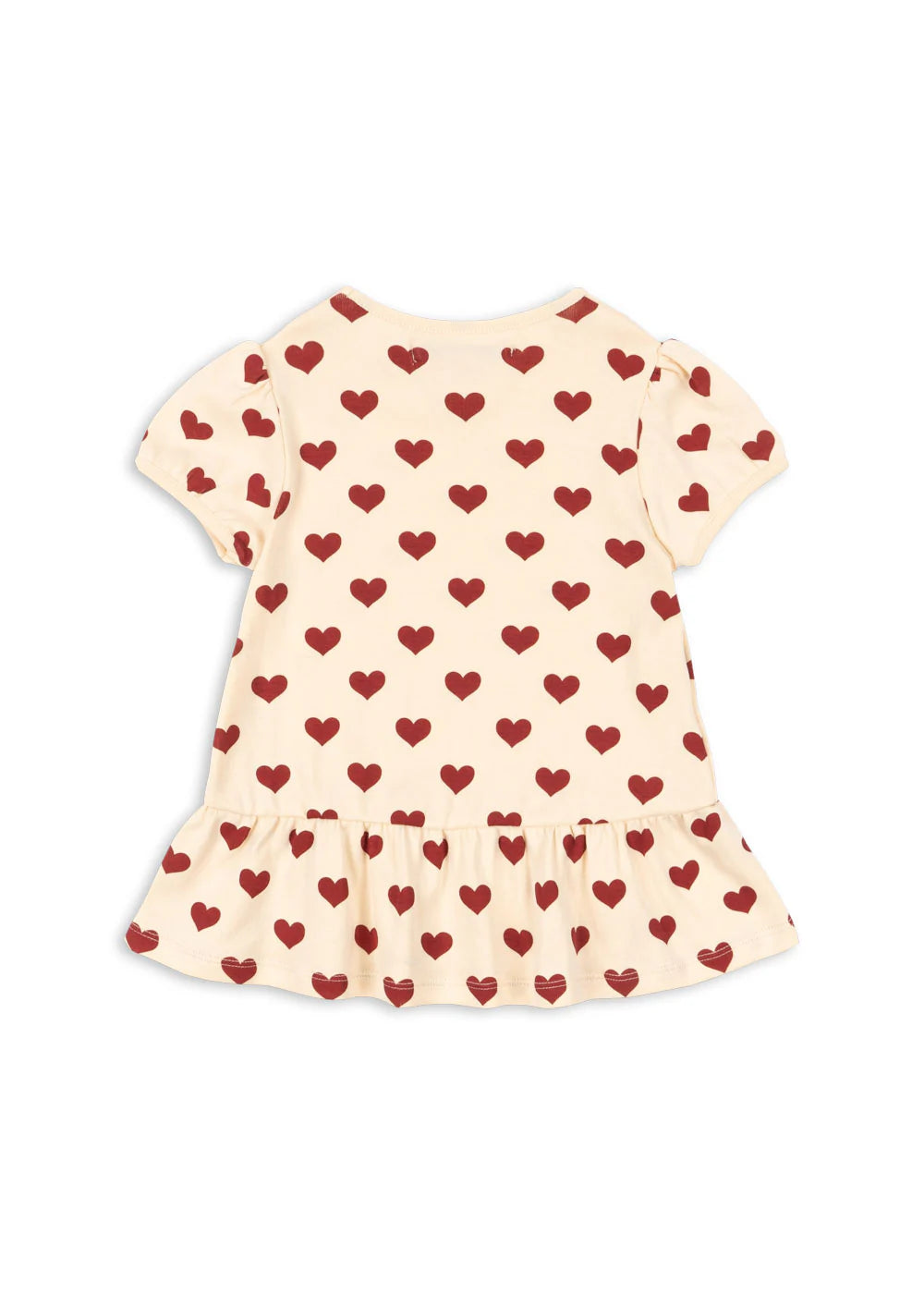 Konges Slojd - Classic Baby T-Shirt mit Herzen aus Bio-Baumwolle