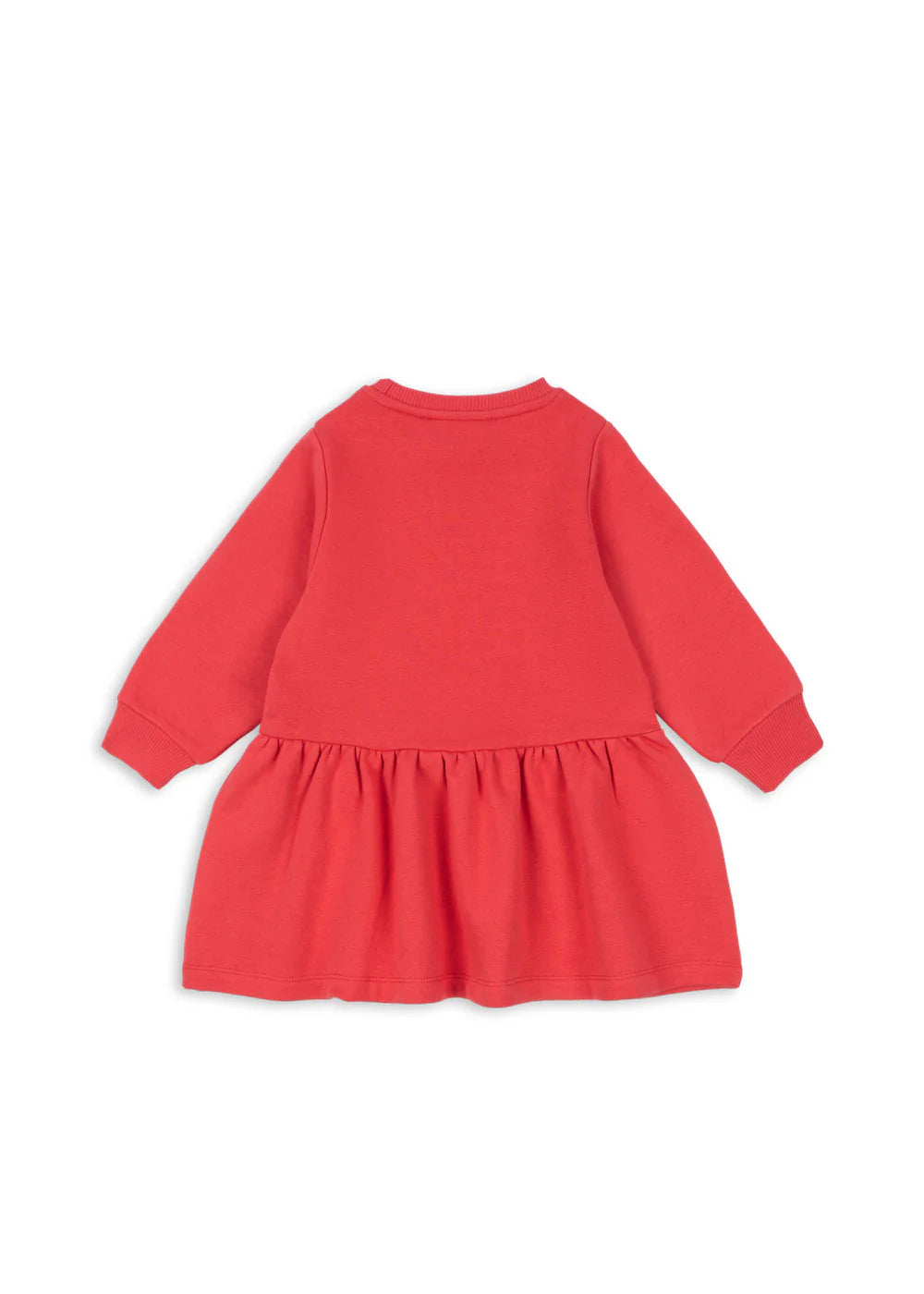 Konges Slojd - Kinder Sweatshirt Kleid Lou rot mit Glitzer Kirsche