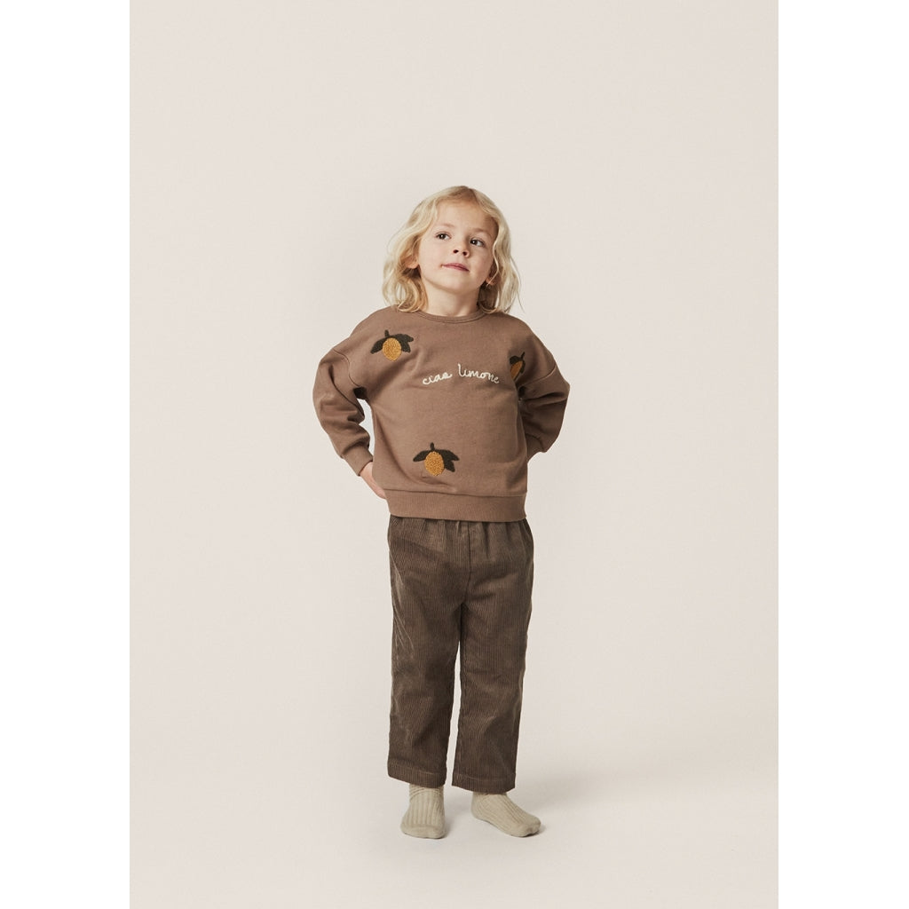 Konges Slojd - Kinder Sweatshirt Zitronen Biobaumwolle