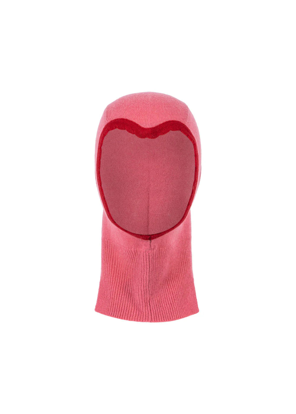 Konges Slojd - Wollmütze Balaclava rosa mit Herz