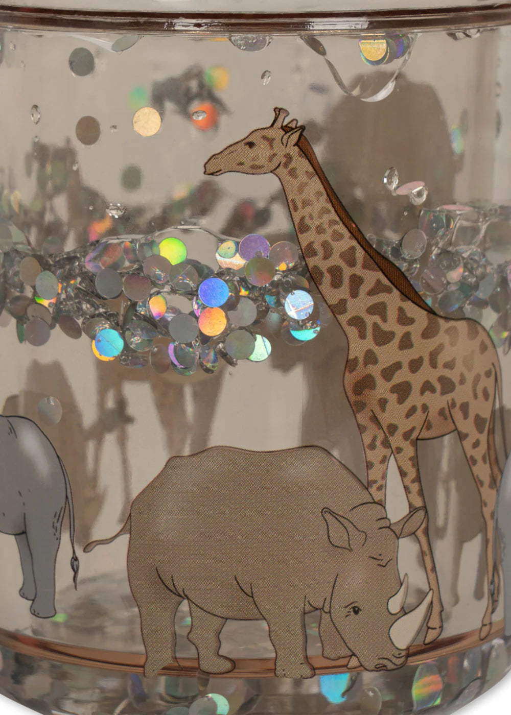 Konges Slojd - Glitzerbecher Safari 2-er Set