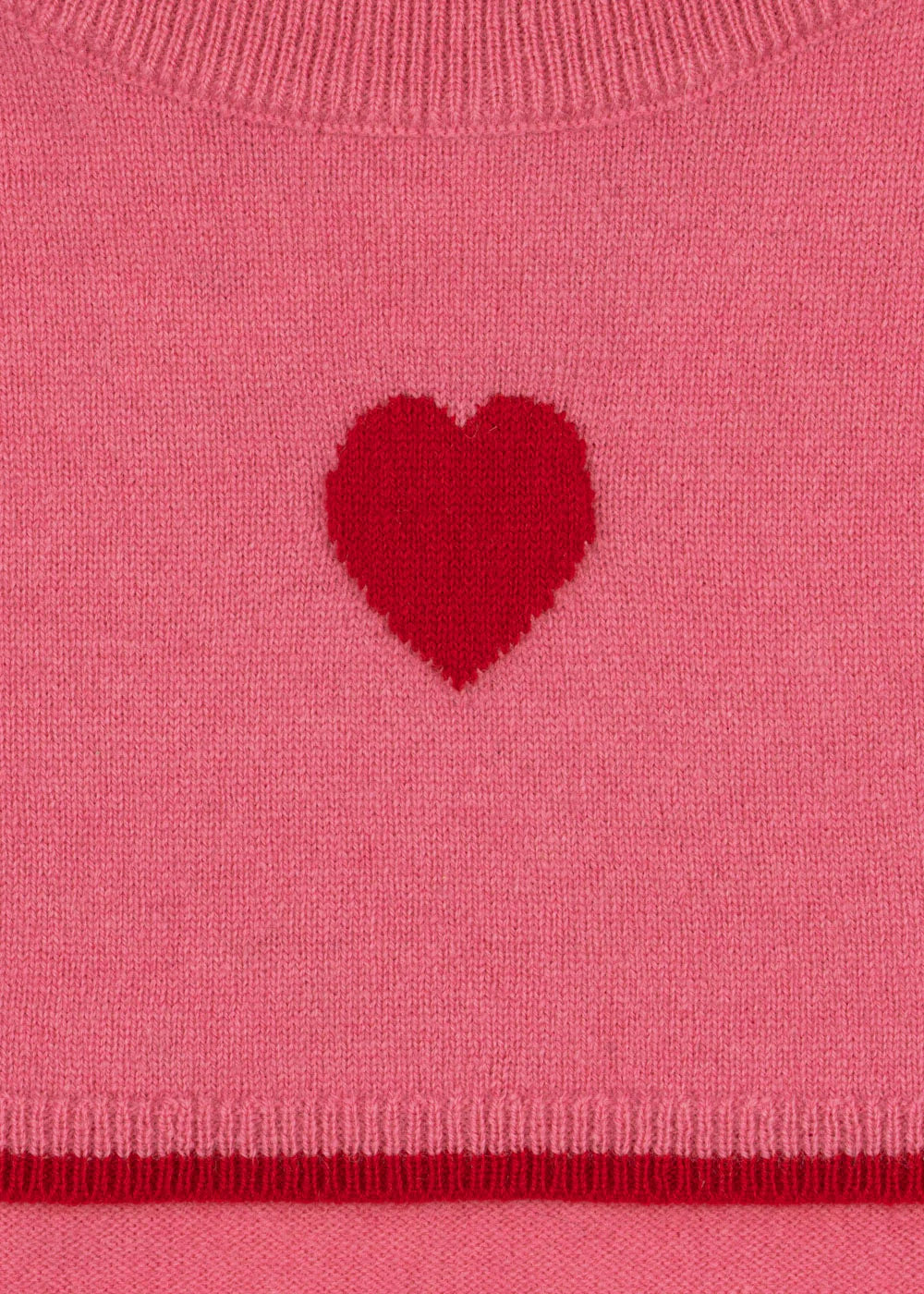 Konges Slojd - Neckwärmer Wolle Colette rot mit Herz