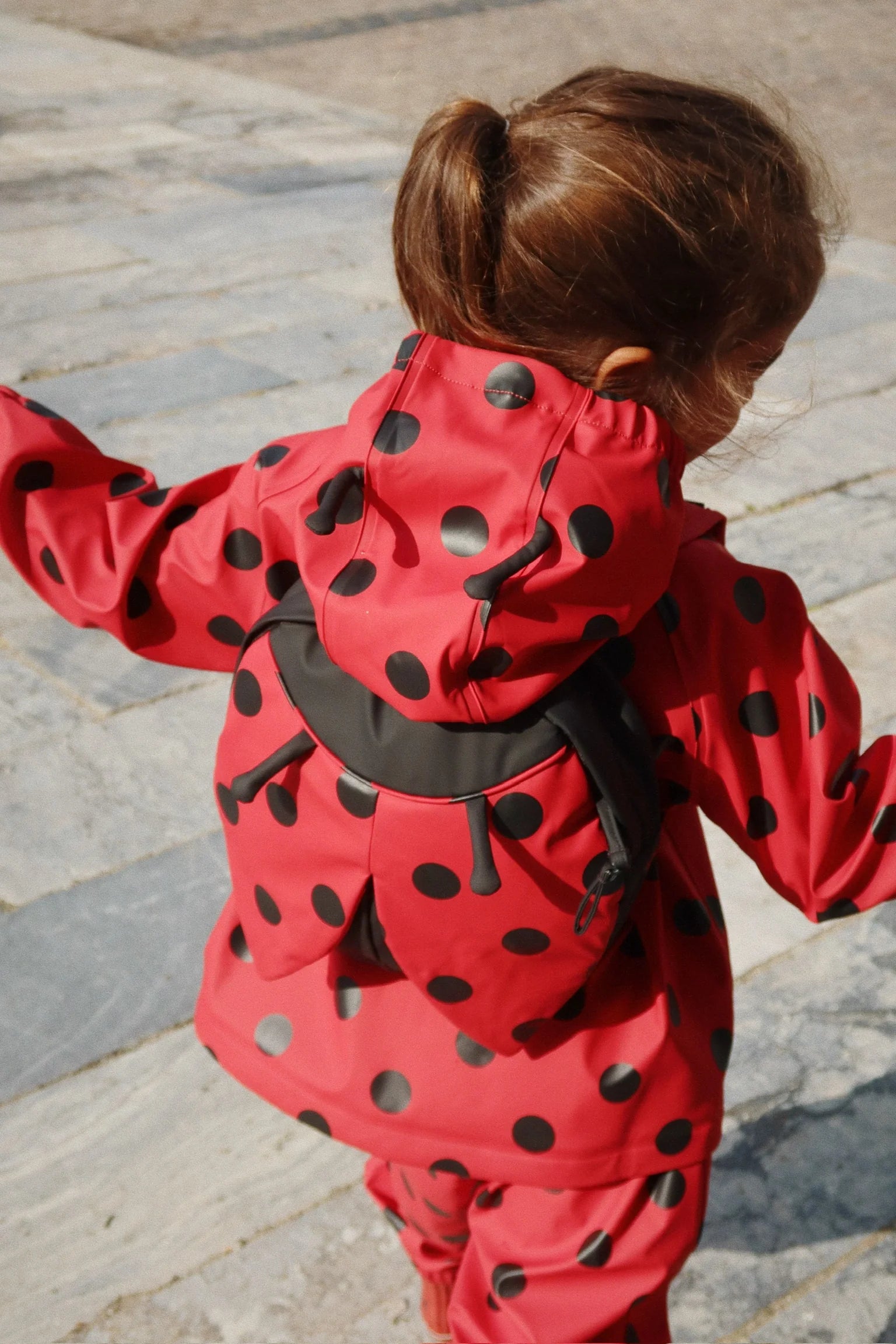 Konges Slojd - Kinder Regenkleidung rot Punkte