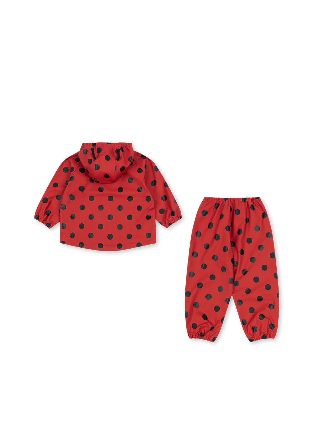 Konges Slojd - Baby Regenkleidung rot Punkte