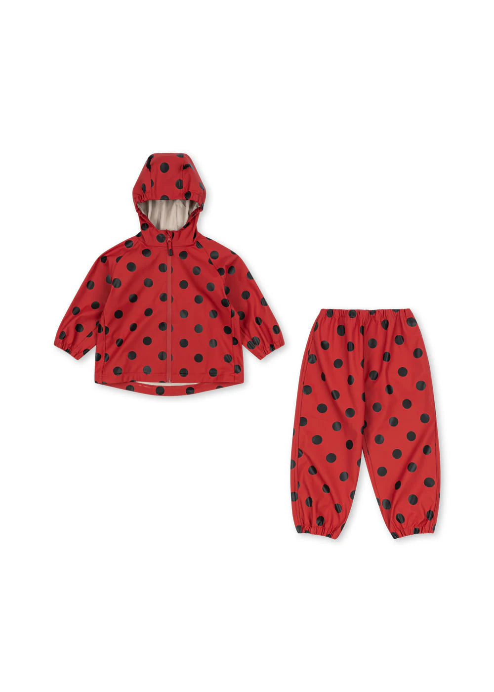 Konges Slojd - Kinder Regenkleidung rot Punkte