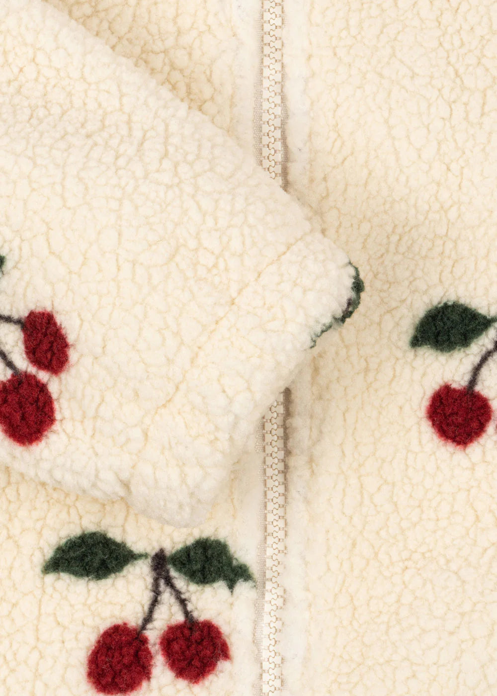 Konges Slojd - Jody Kinder Teddyjacke Kirschen