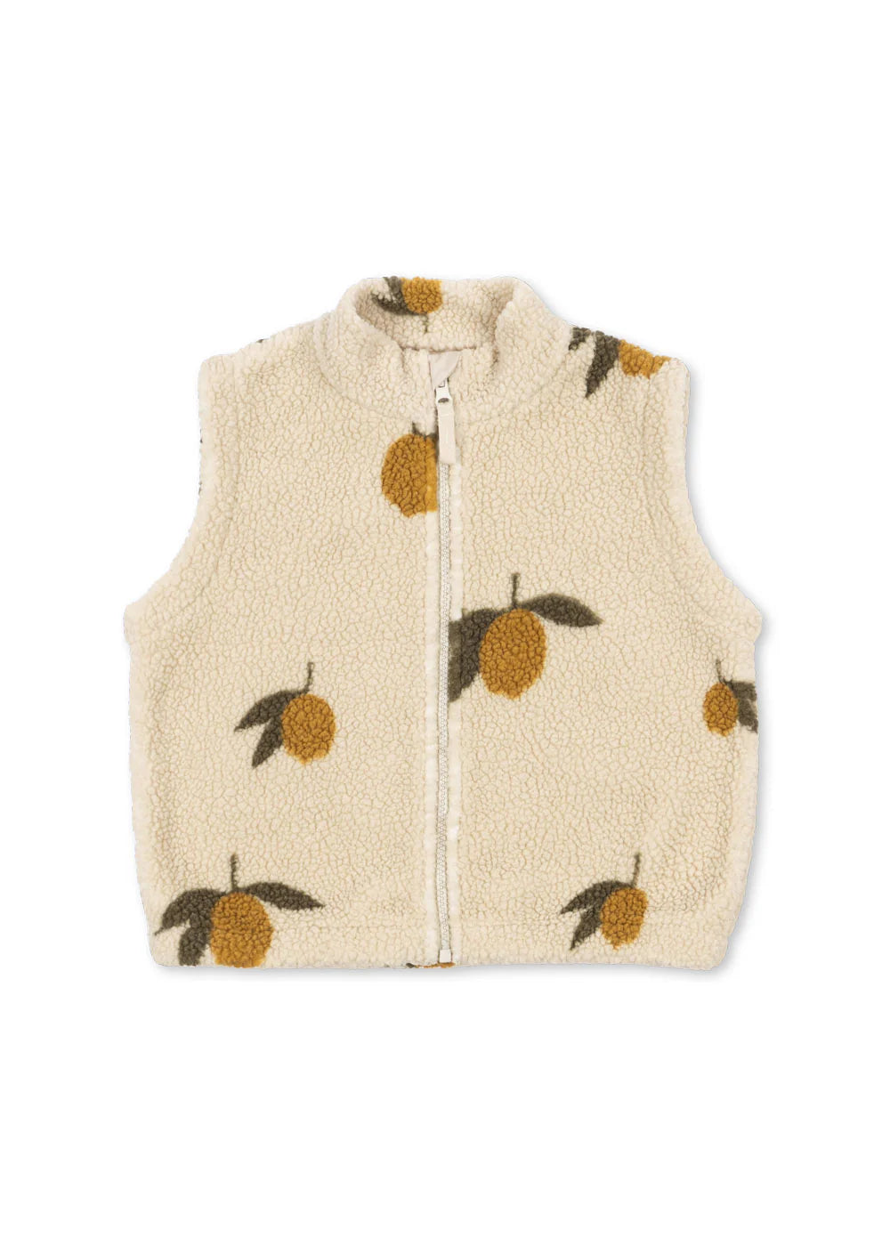 Konges Slojd - Jody Kinder Teddyweste Zitronen