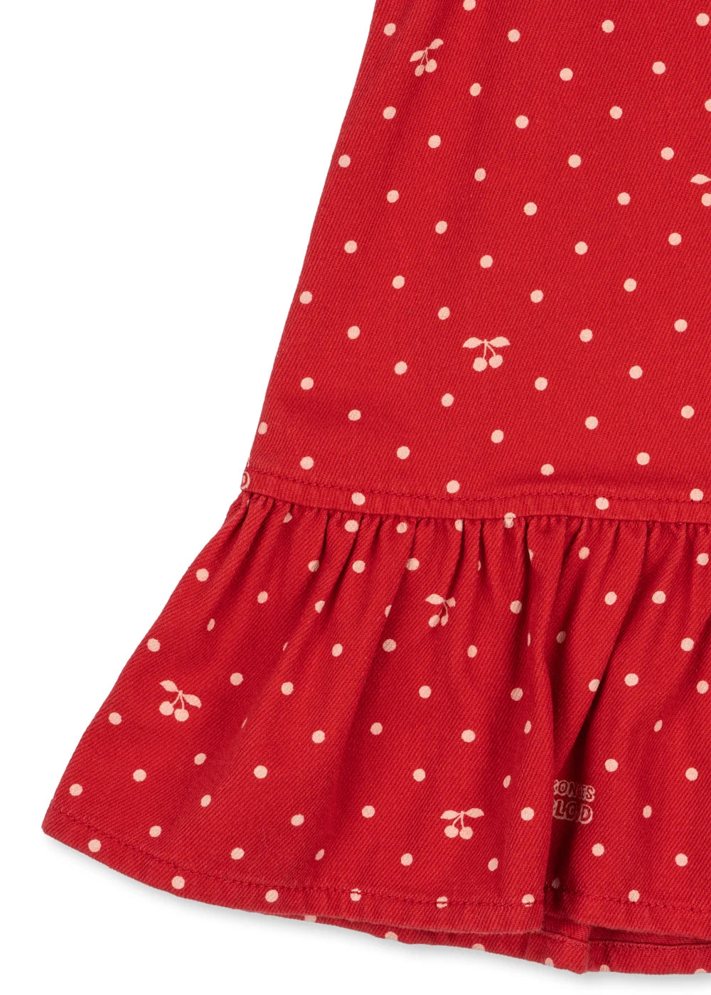 Konges Slojd - Kinder Kleid Magot Baumwolle (bio) rot mit Punkten (Kopie)