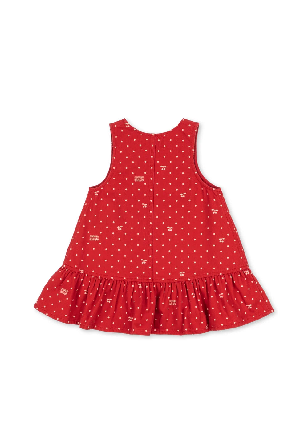 Konges Slojd - Baby Kleid Magot Baumwolle (bio) rot mit Punkten