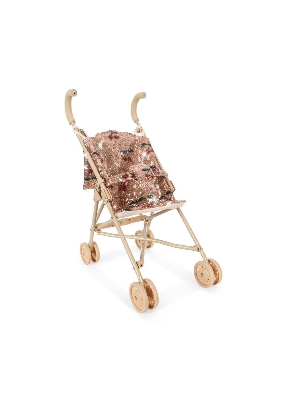 Konges Slojd - Puppenwagen mit Pailletten und Kirschen
