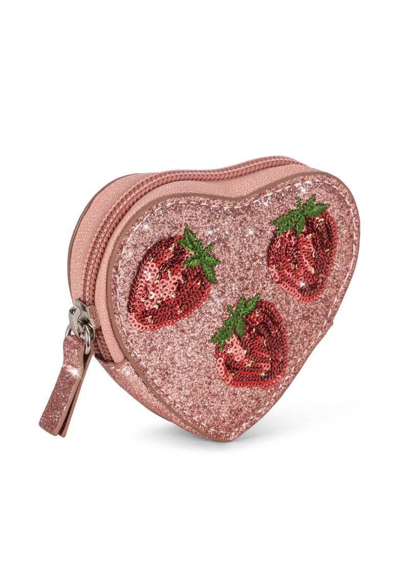 Konges Slojd - Kinder Geldbeutel „Erdbeeren“ glitzernd