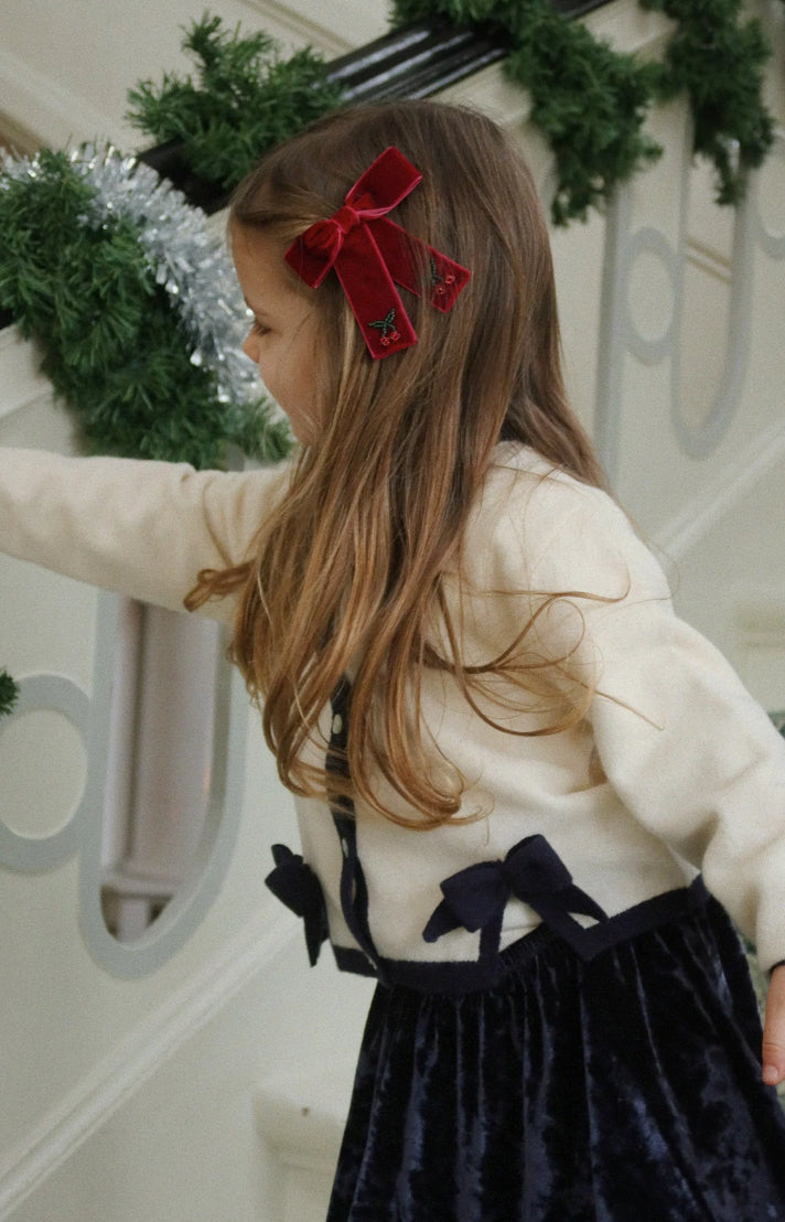 Konges Slojd - Baby / Kinder Strickjacke "Alette" mit Schleifendetails für Mädchen