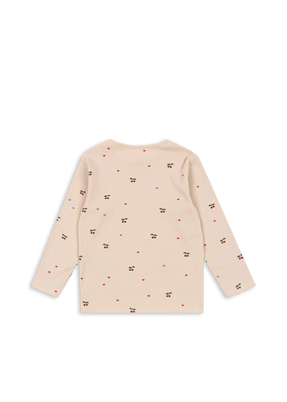 Konges Slojd - Langarmshirt mit Rippen-Stoff für Kinder/Mädchen in rosa aus Baumwolle