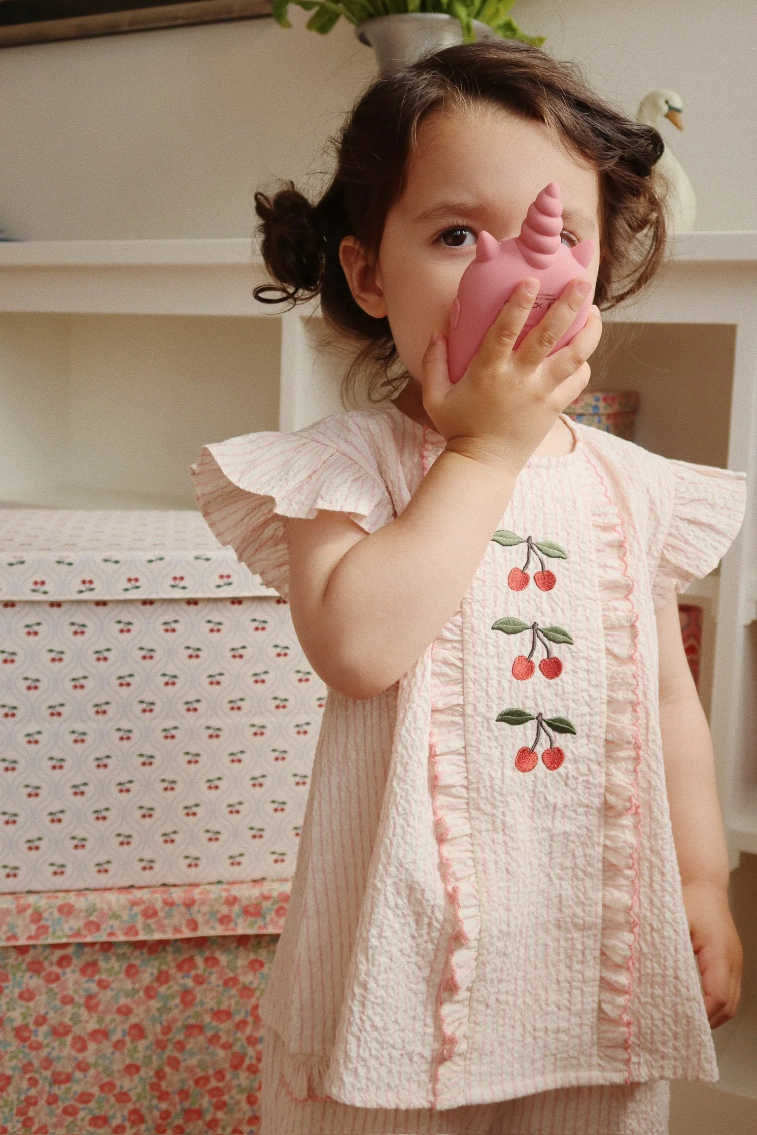 Konges Slojd - Walkie Talki Einhorn rosa für Kinder / Mädchen glitzernd