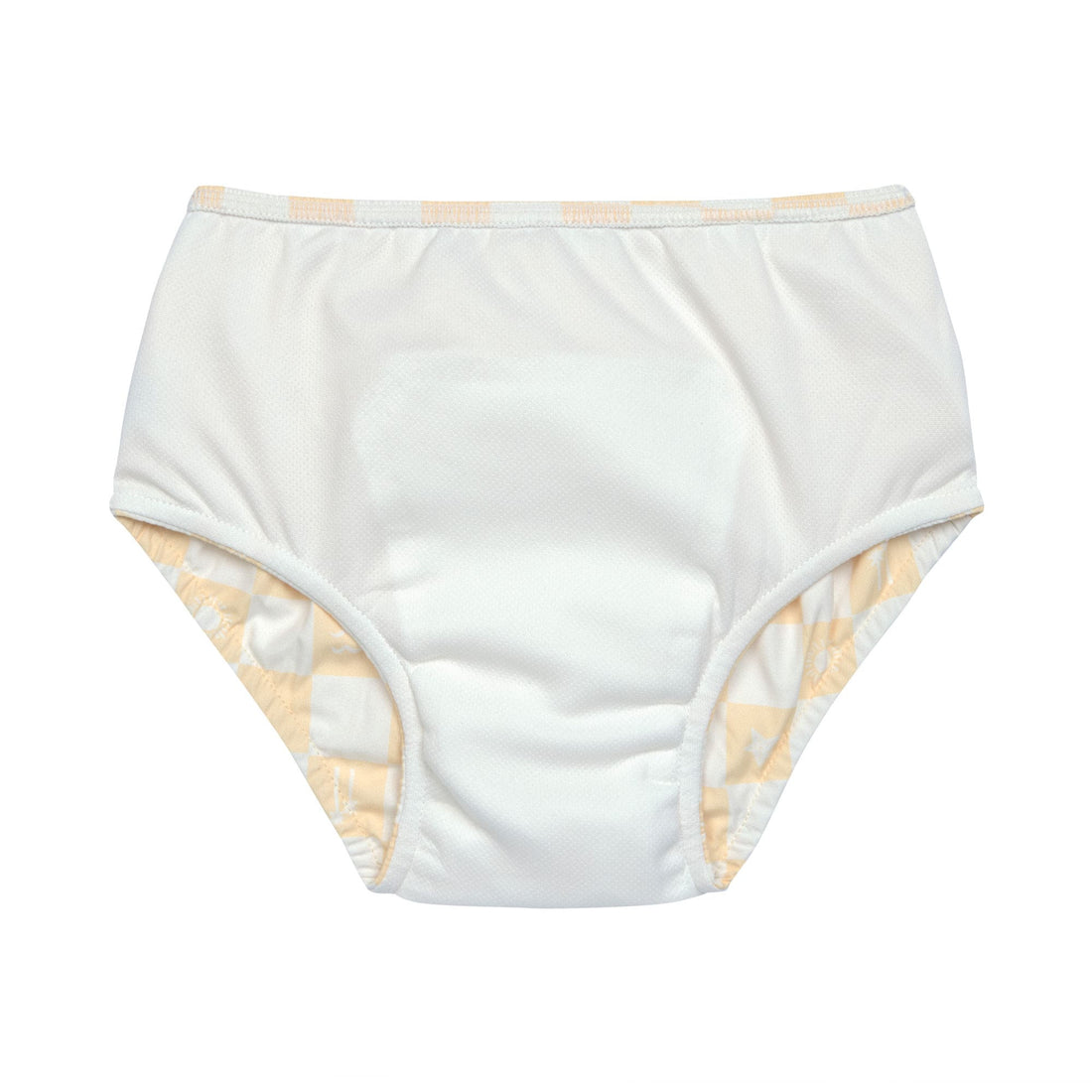 Lässig-Schwimmwinel-gelb-kariert