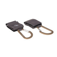 Lässig - Kinderwagenhaken Karabiner dunkelgrau