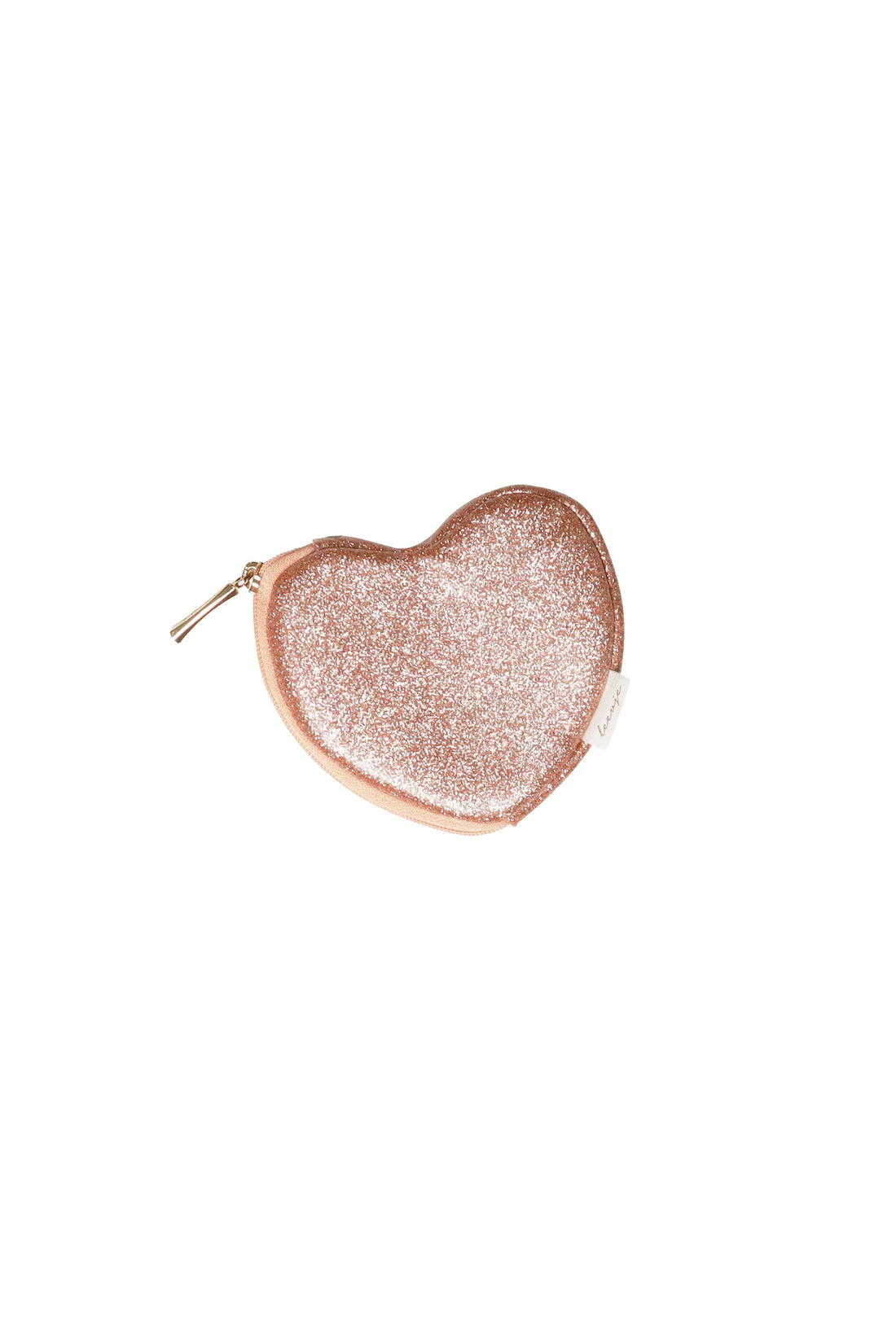 Leevje - Kindergeldbeutel Glitzer-Herz rosa