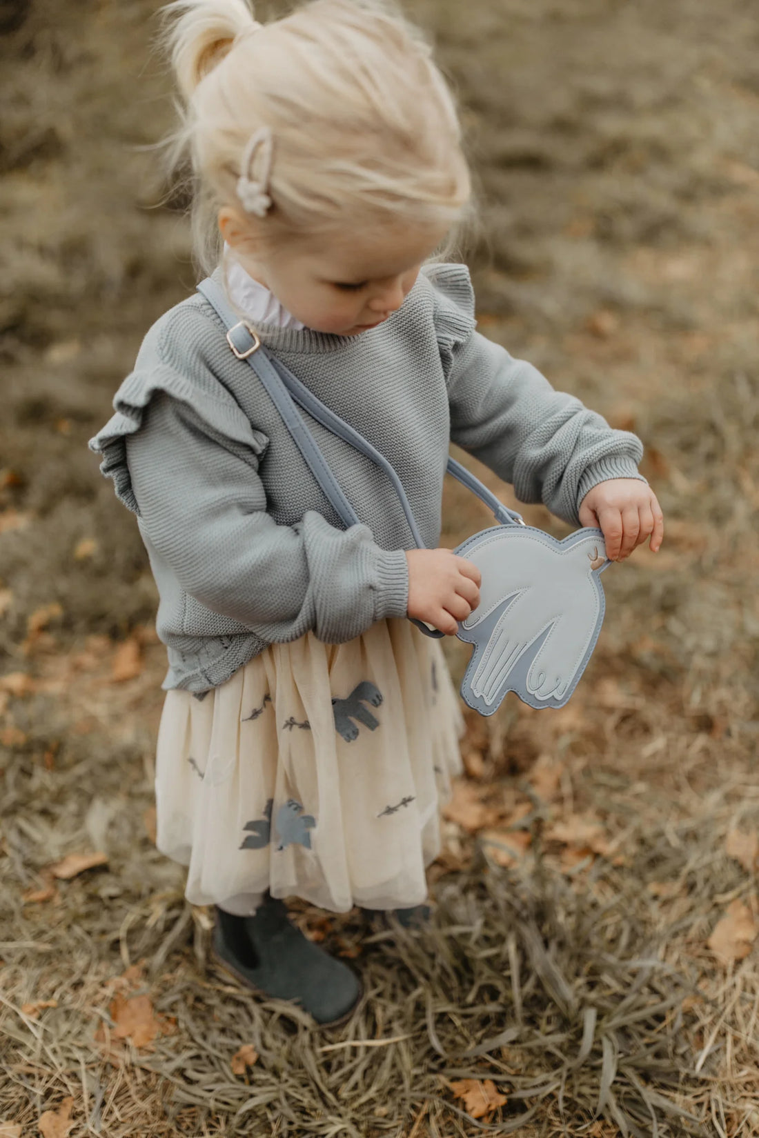 Leevje - Kindertasche "Bird" blau für Kinder/Mädchen