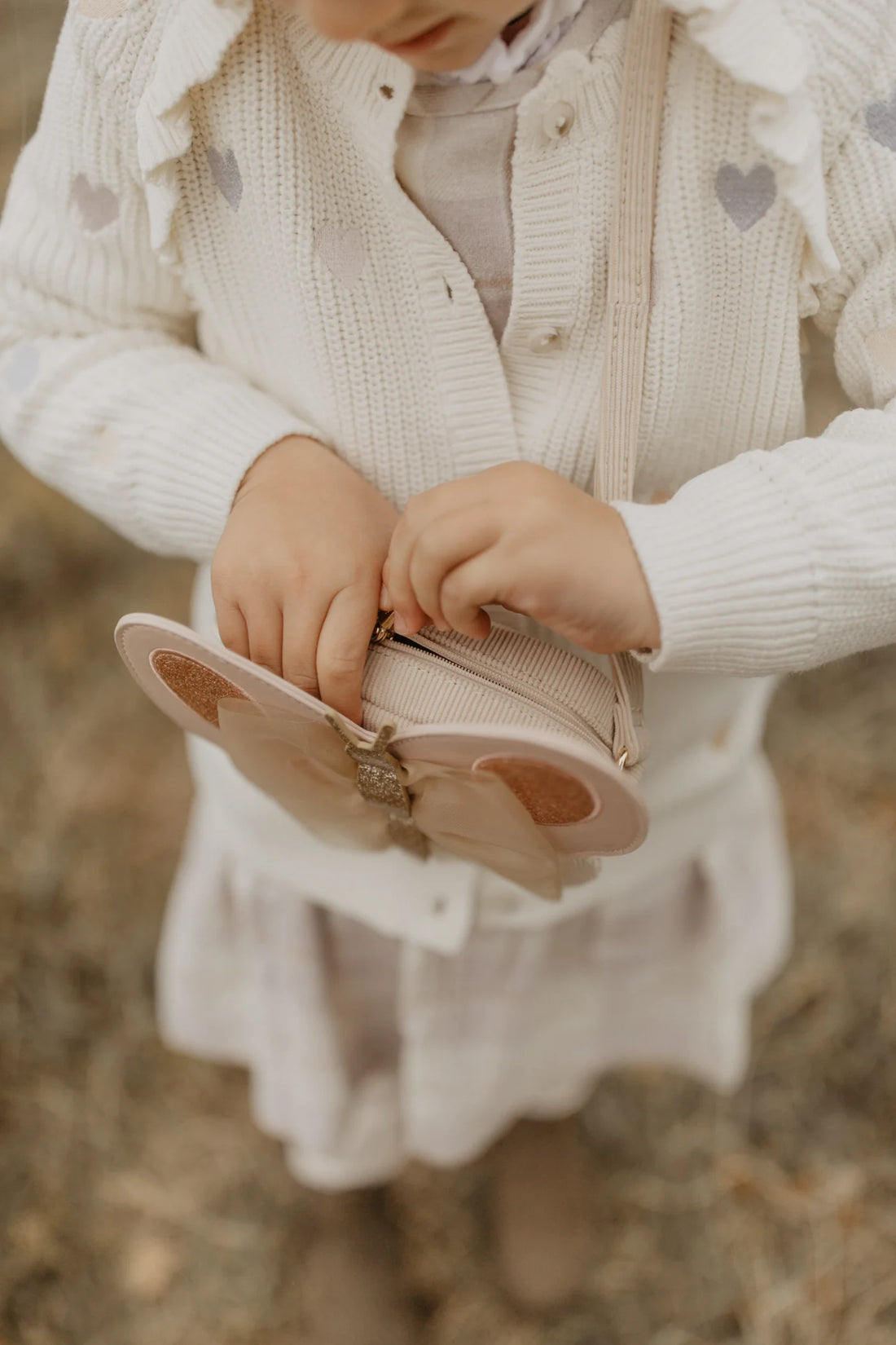 Leevje - Kindertasche "Butterfly" rosa für Mädchen