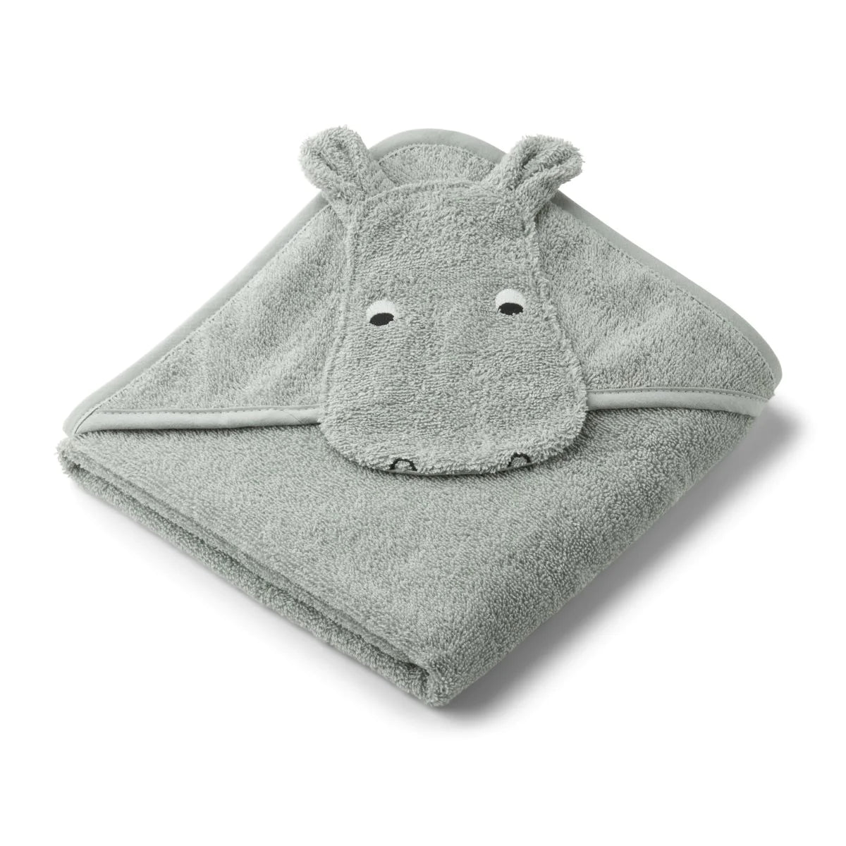 Liewood - Baby Kapuzenhandtuch Hippo blau