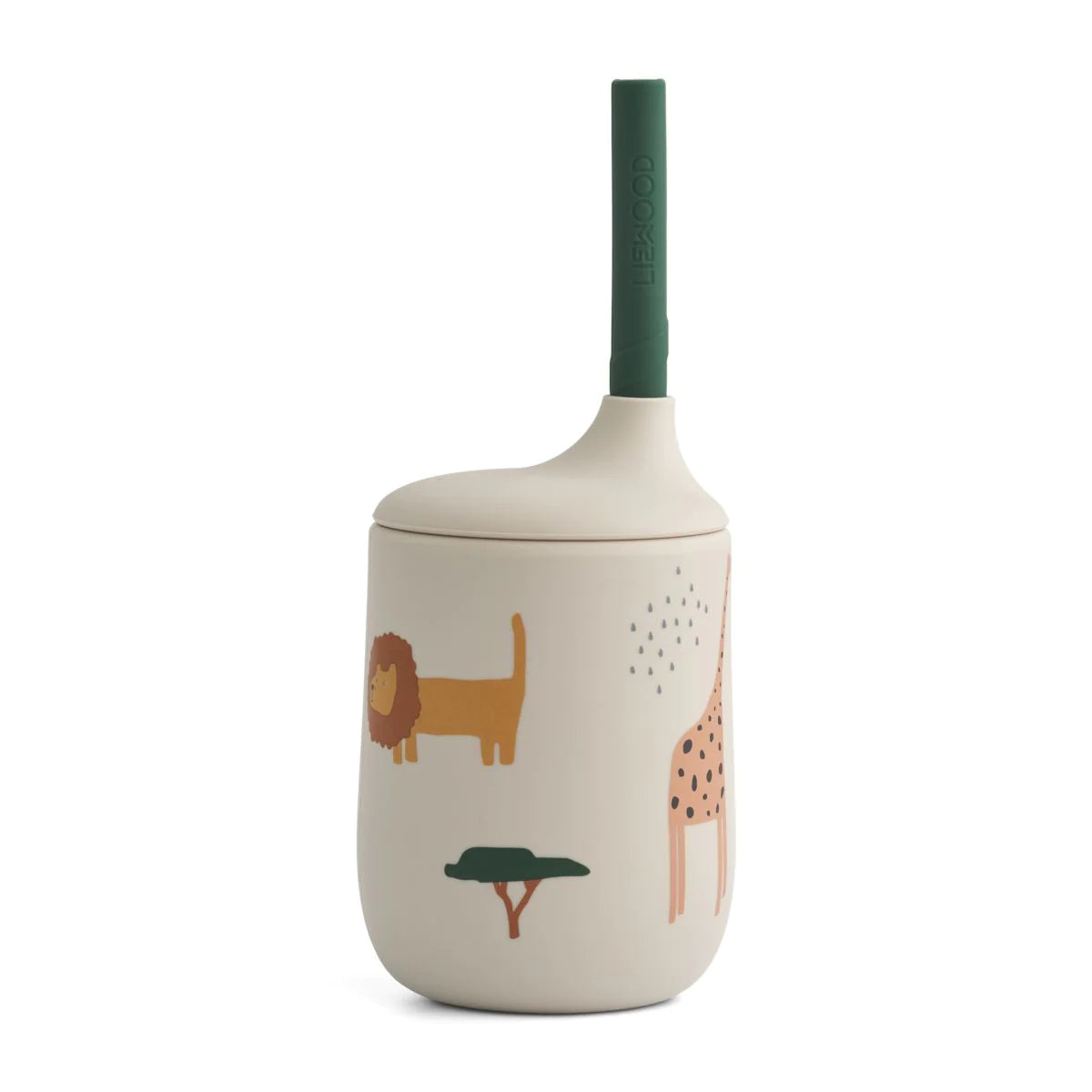 Liewood - Trinklernbecher mit Trinkhalm Safari - AURYN Shop