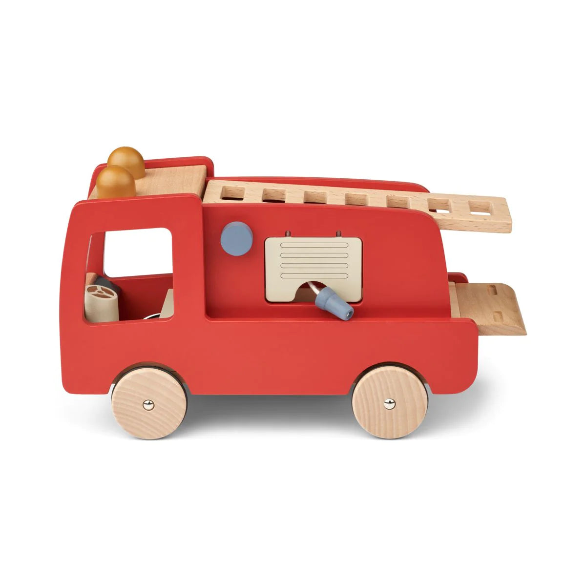 Liewood - Feuerwehrauto aus Holz, kinderspielzeug