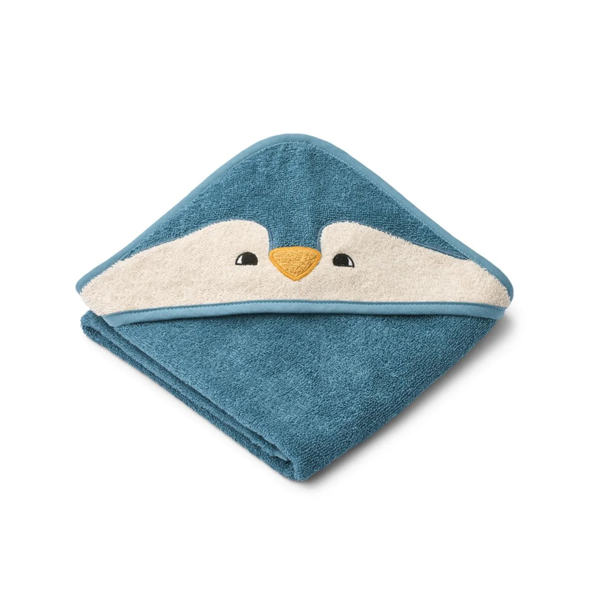 Liewood-baby-kaputzenhandtuch-pinguin