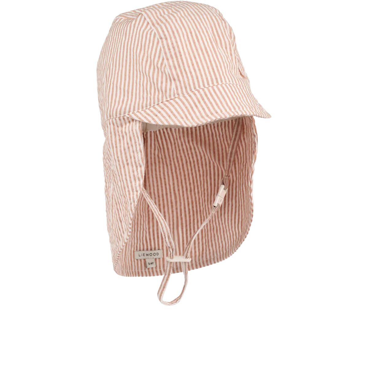Liewood - Sonnenkappe Cecilia Biobaumwolle Streifen rosa