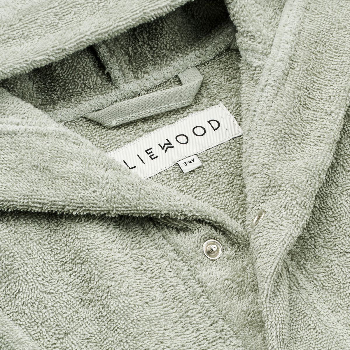 Liewood - Bademantel Bär aus Biobaumwolle mint