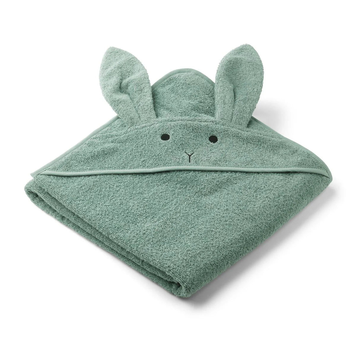 Liewood-kaputzenhandtuch-hase-grün