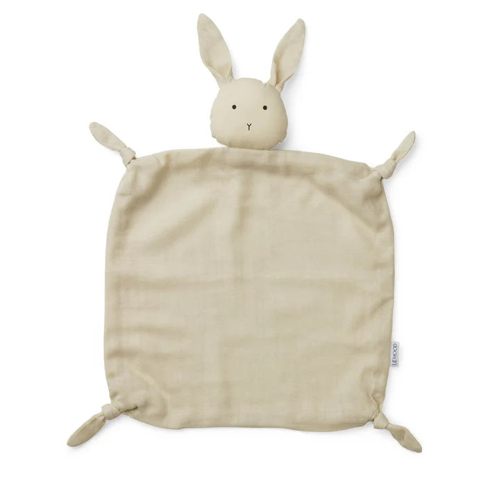 Liewood - Knuddeltuch Biobaumwolle Hase natur