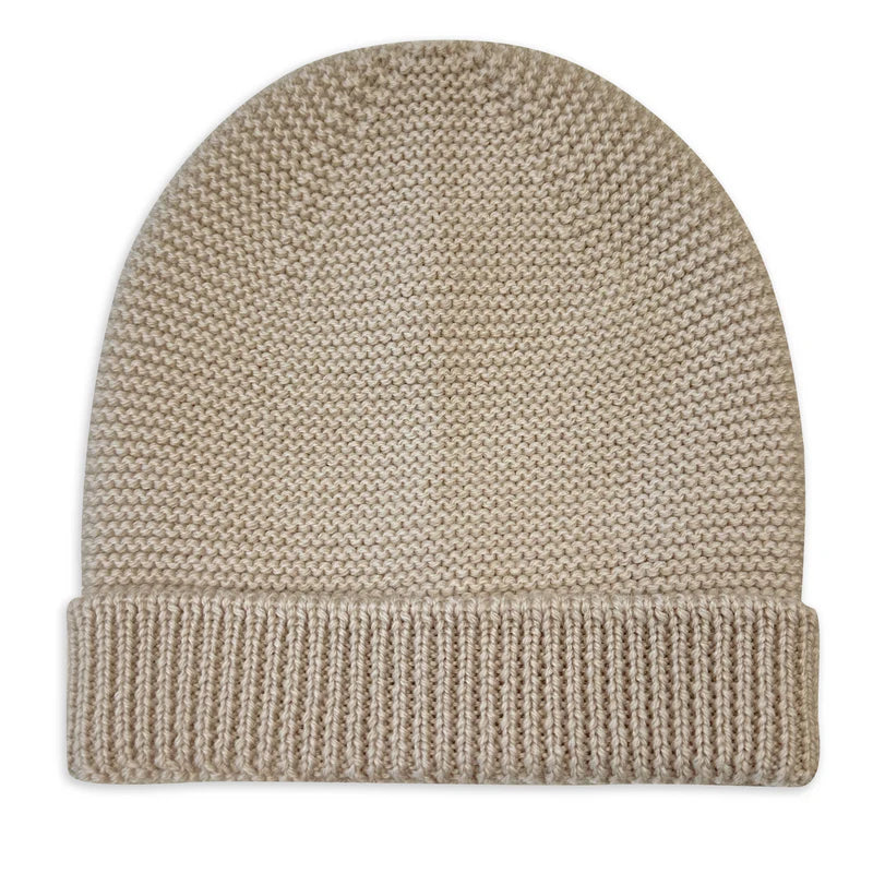 Lille Toni - Baby Mütze "Lotte" braun aus Merinowolle